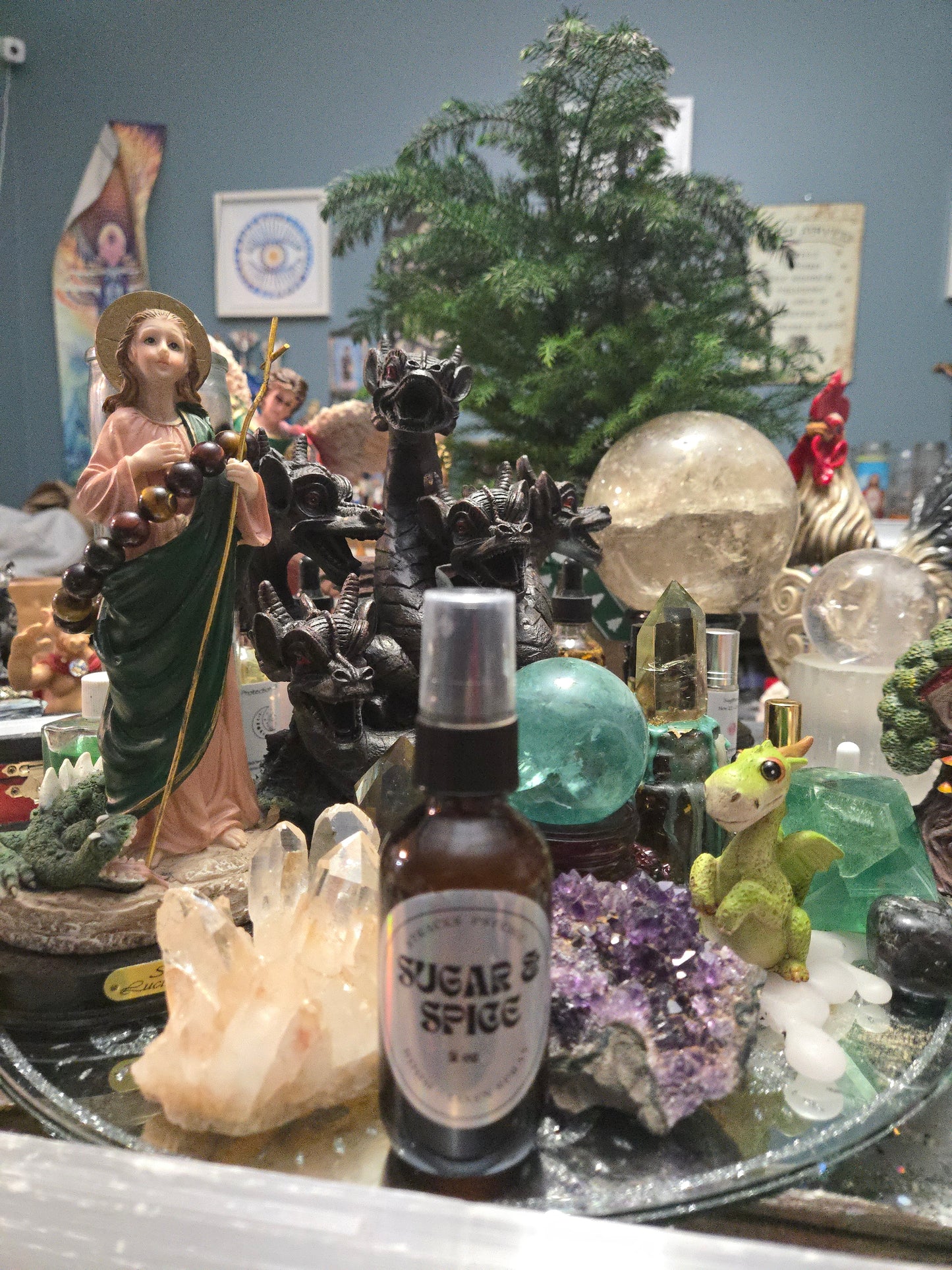 STRACKS Calm &Uplift Spray| Sugar and Spice Room and Linen Spray, Essential Oil Infused, All Natural Air Freshener, New Home Gift, Aromatherapy Room and Air Refresher