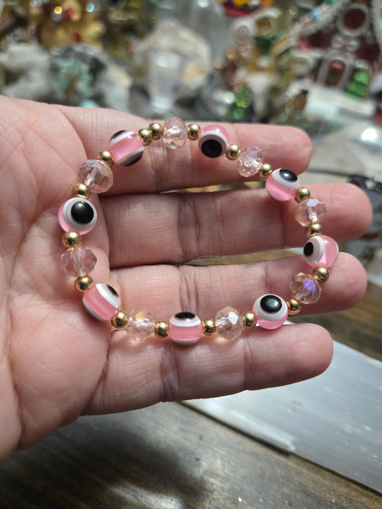 Pink Evil Eye Protection Bracelet – Love, Peace & Positivity