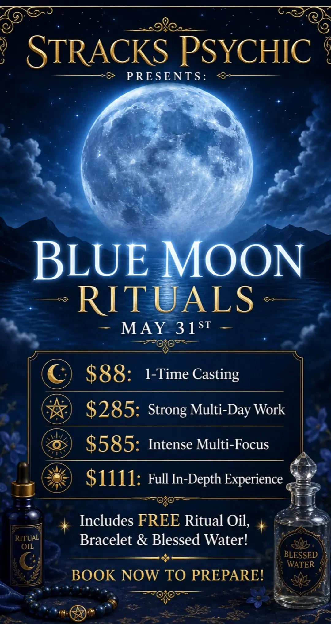 Blue Moon Rituals and Spell Work