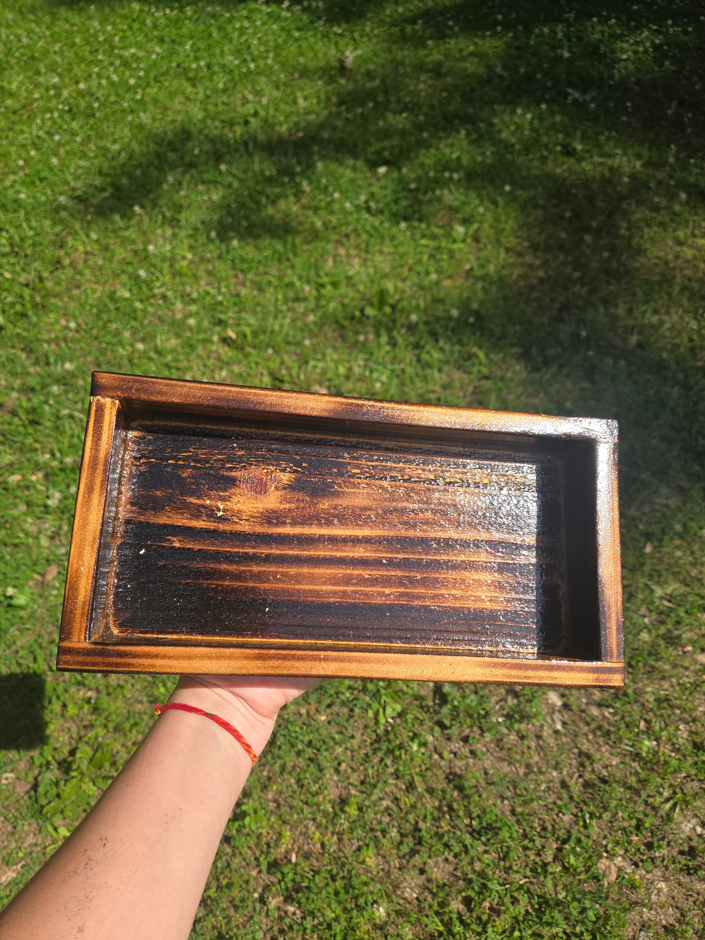Catch all box| handcrafted wood box tray