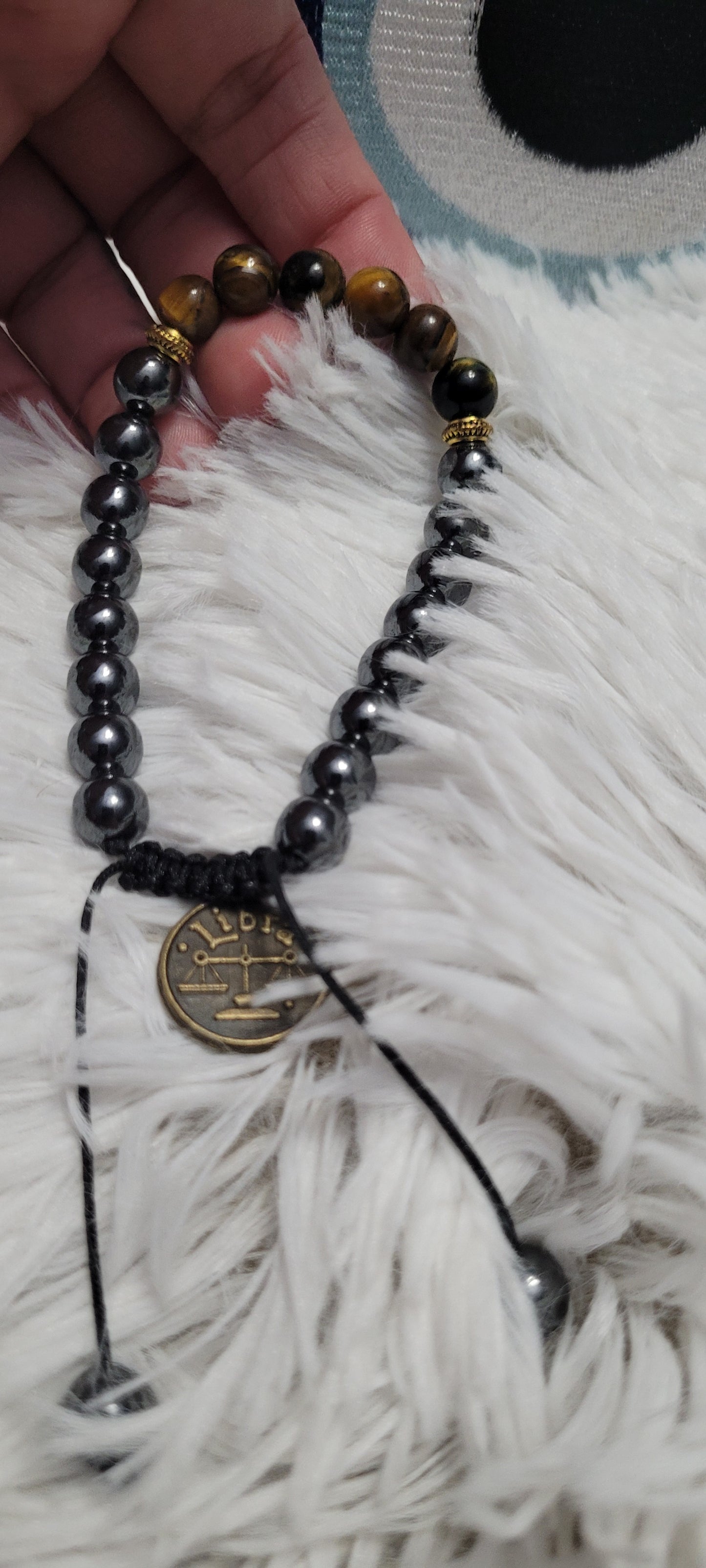 Zodiac protection of negative energy bracelet| Hematite| Tigers eye