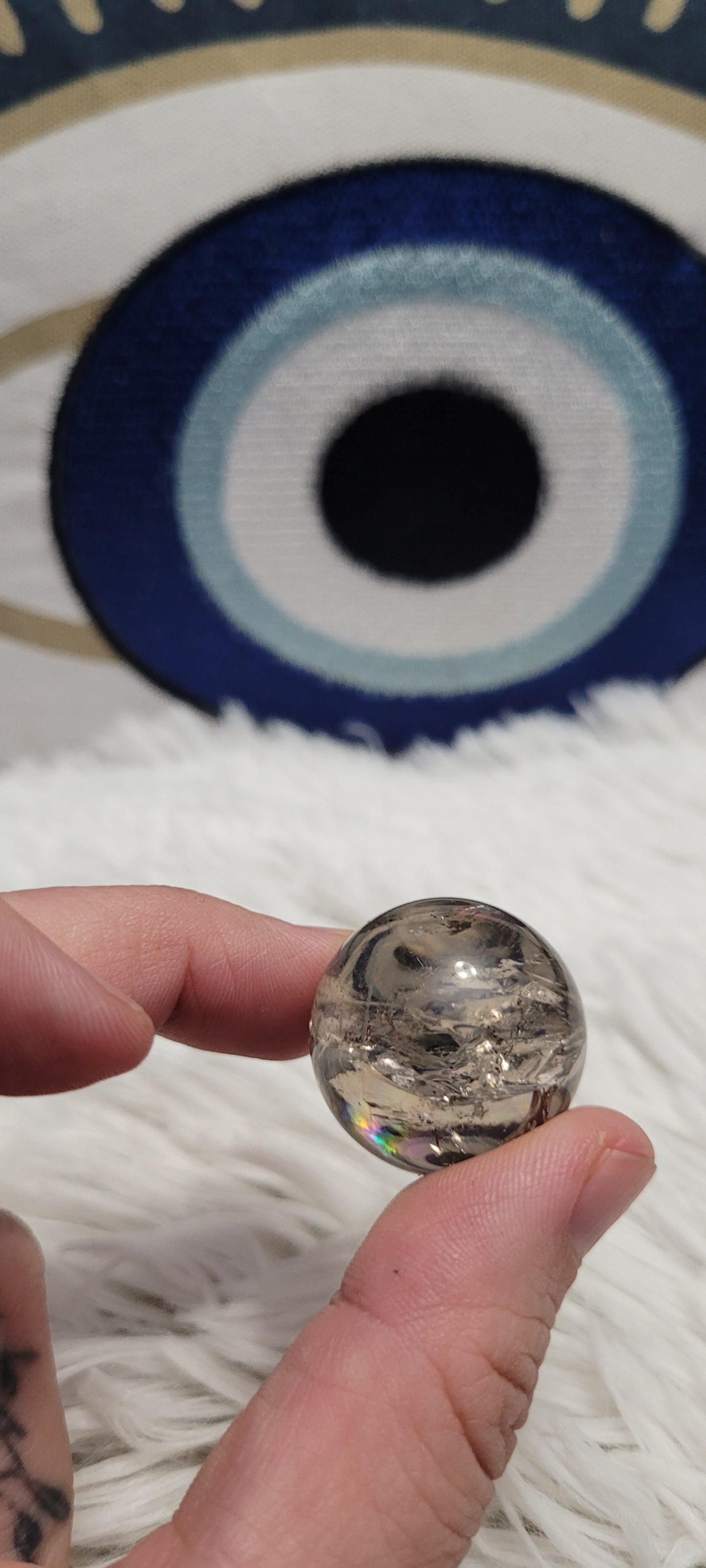Smoky quartz 🌈 mini sphere