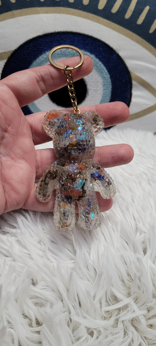 Crystal filled teddy 🧸 beatlr keychain