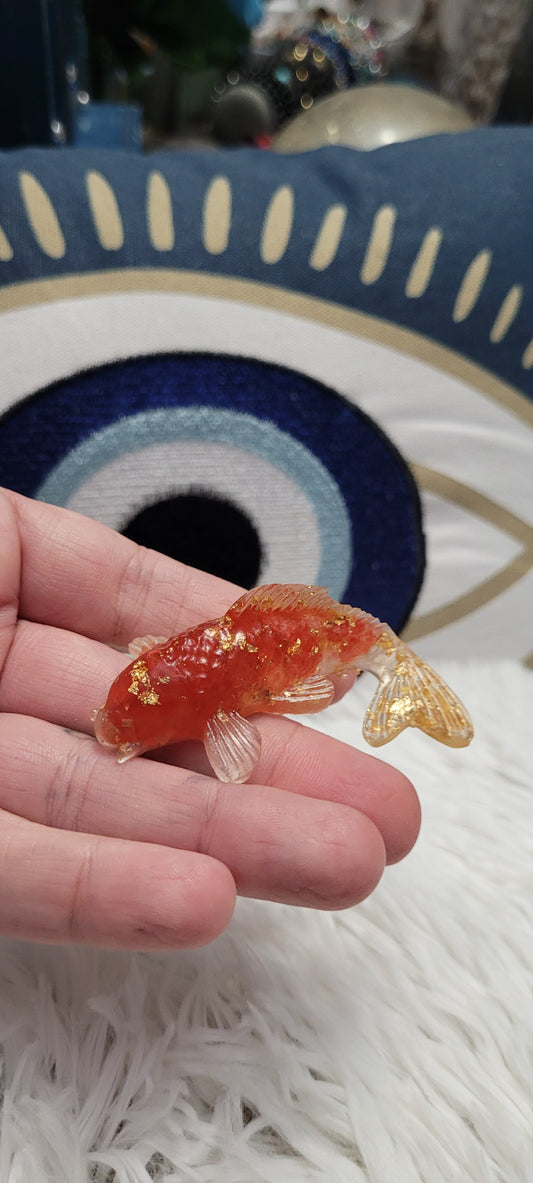 Koi good luck charm- resin