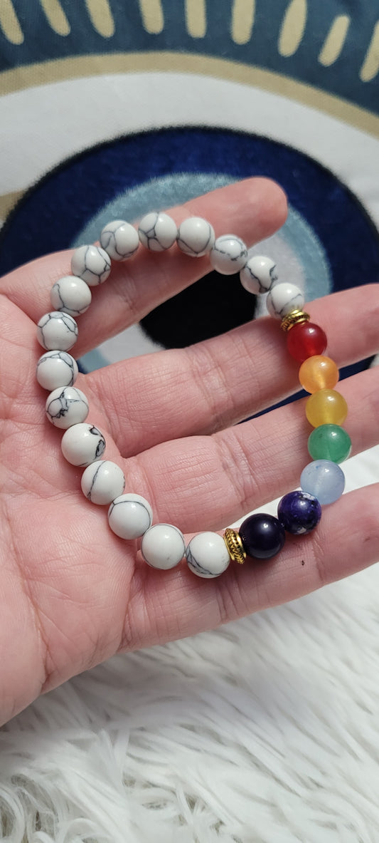 Anxiety relief/calming/chakra balancing bracelet