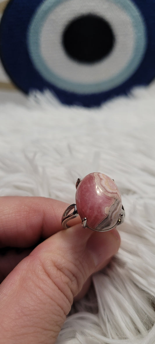 Rhodochrosite Ring