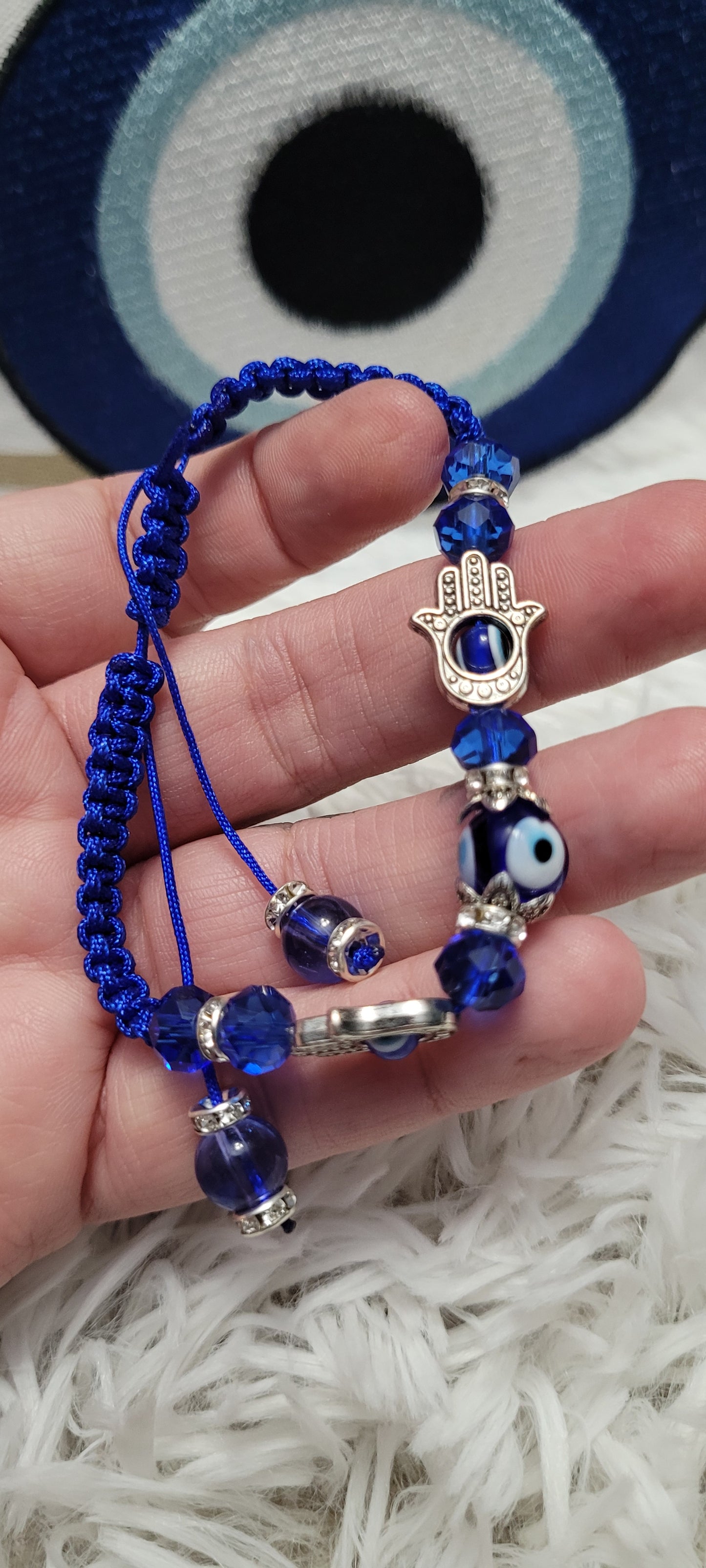 Evil eye of protection and hamsa bracelet