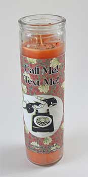 Call me! Text me! | 7 day candle