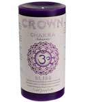 Crown Chakra pillar candle 3" x 6"