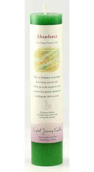 Abundance Reiki Charged Pillar Candle