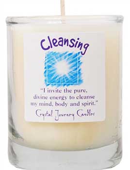 Cleansing soy votive candle