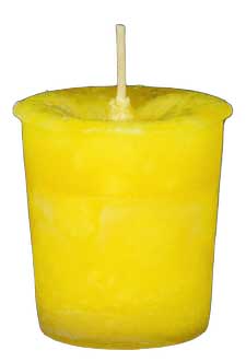 Positive Energy| Herbal votive |Yellow