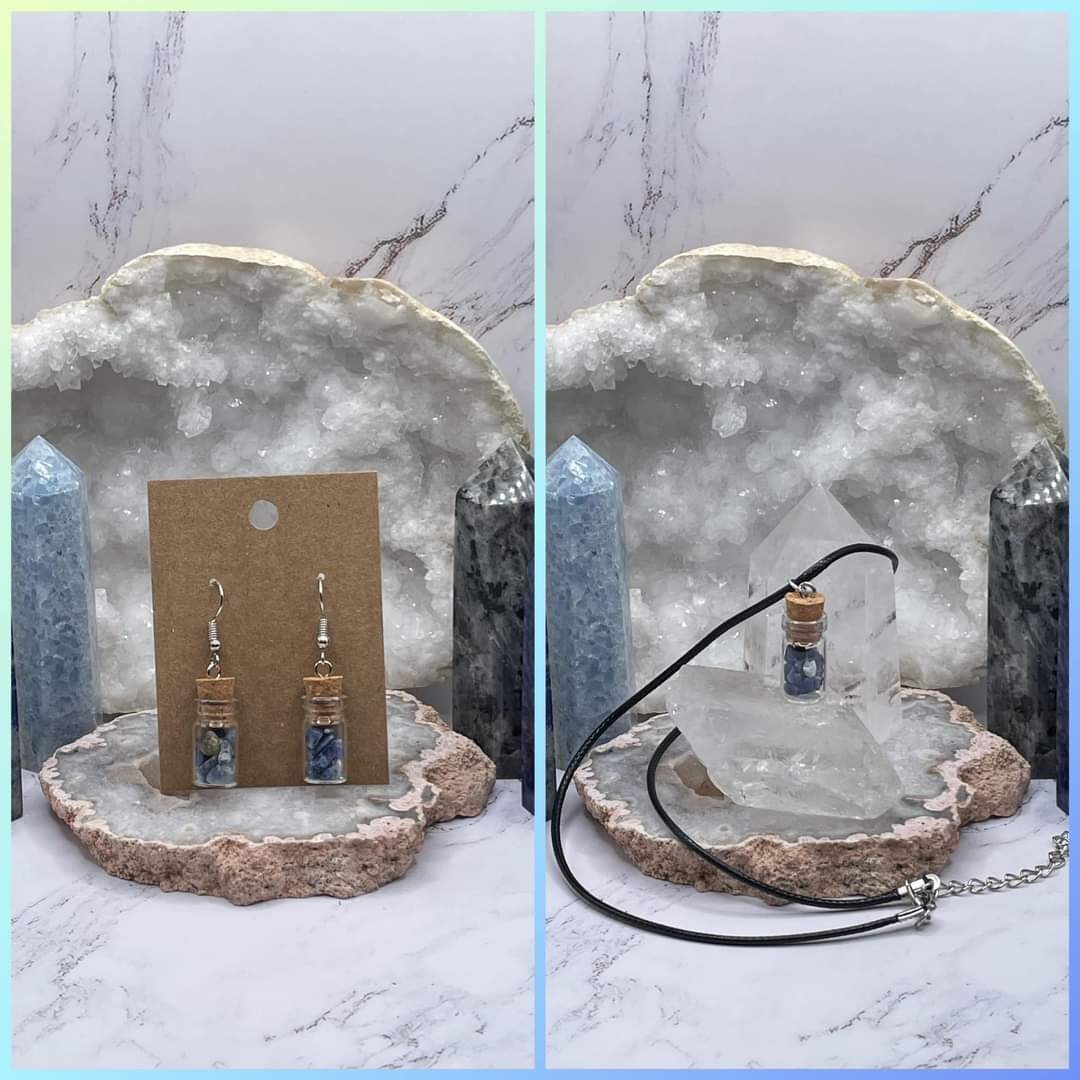 Stracks Wish Bottle Crystal Necklaces