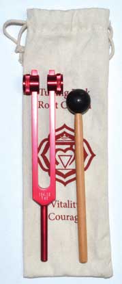 8 1/2" Root (red) tuning fork- chakra