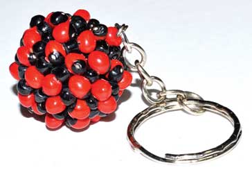 Huayruro protection key ring