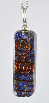 2" Orgone Lapis W 20" chain