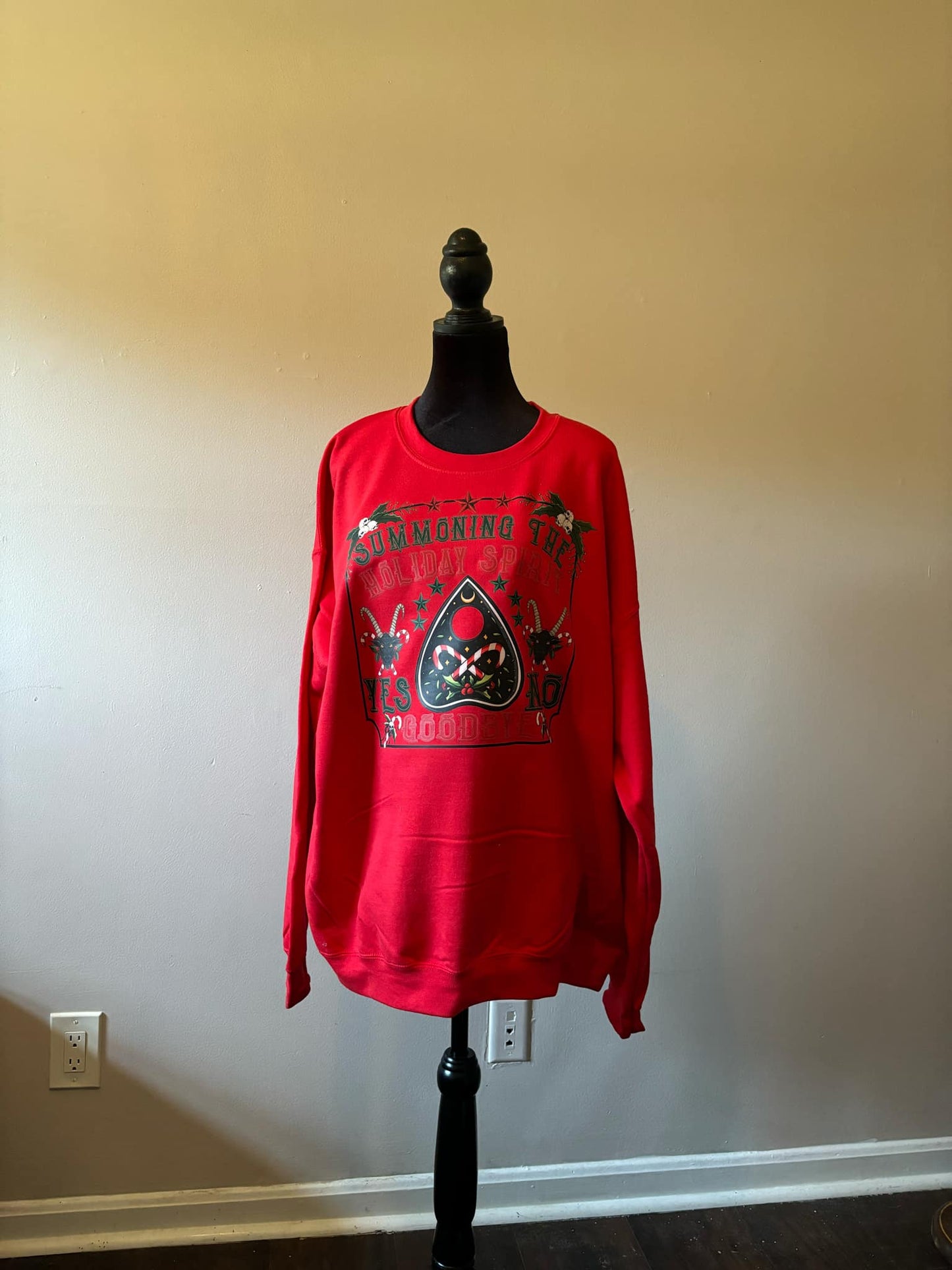 Summoning the Holiday Spirit| Sweatshirt | Red| Christmas Shirt