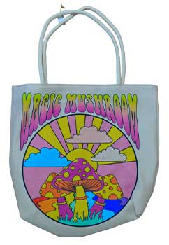 17" x 17" Magic Mushroom tote bag