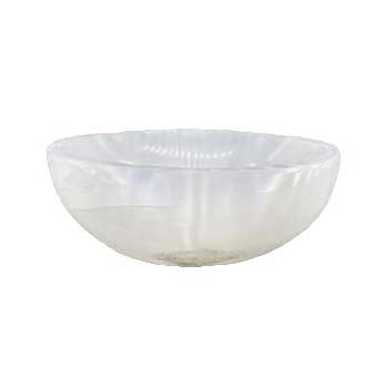 4" Selenite Oval bowl