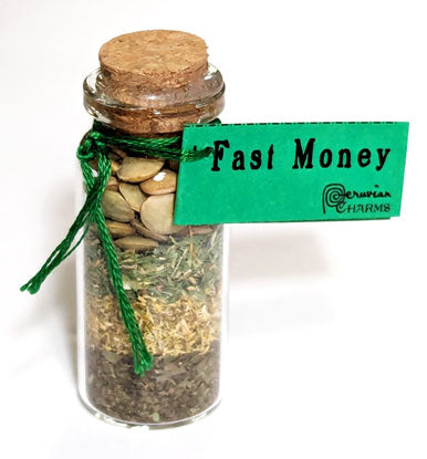 Fast Money Pocket Spell Bottle