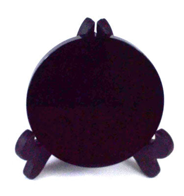 Black Obsidian scrying mirror W/ stand