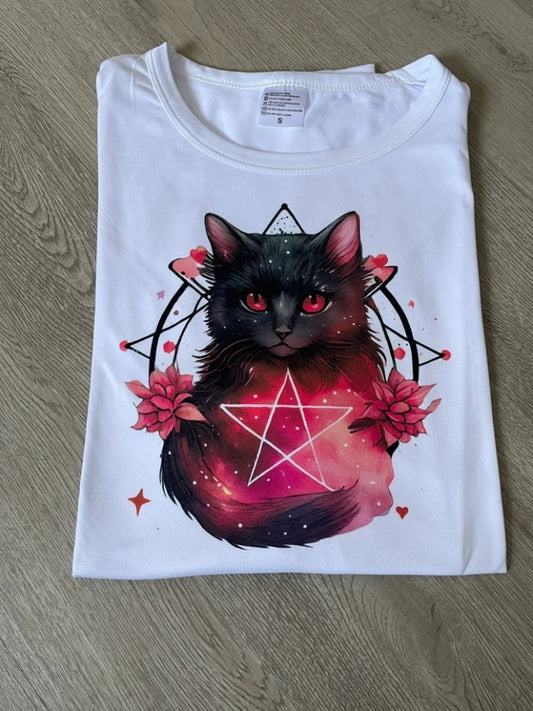 Black Cat Red Star Shirt