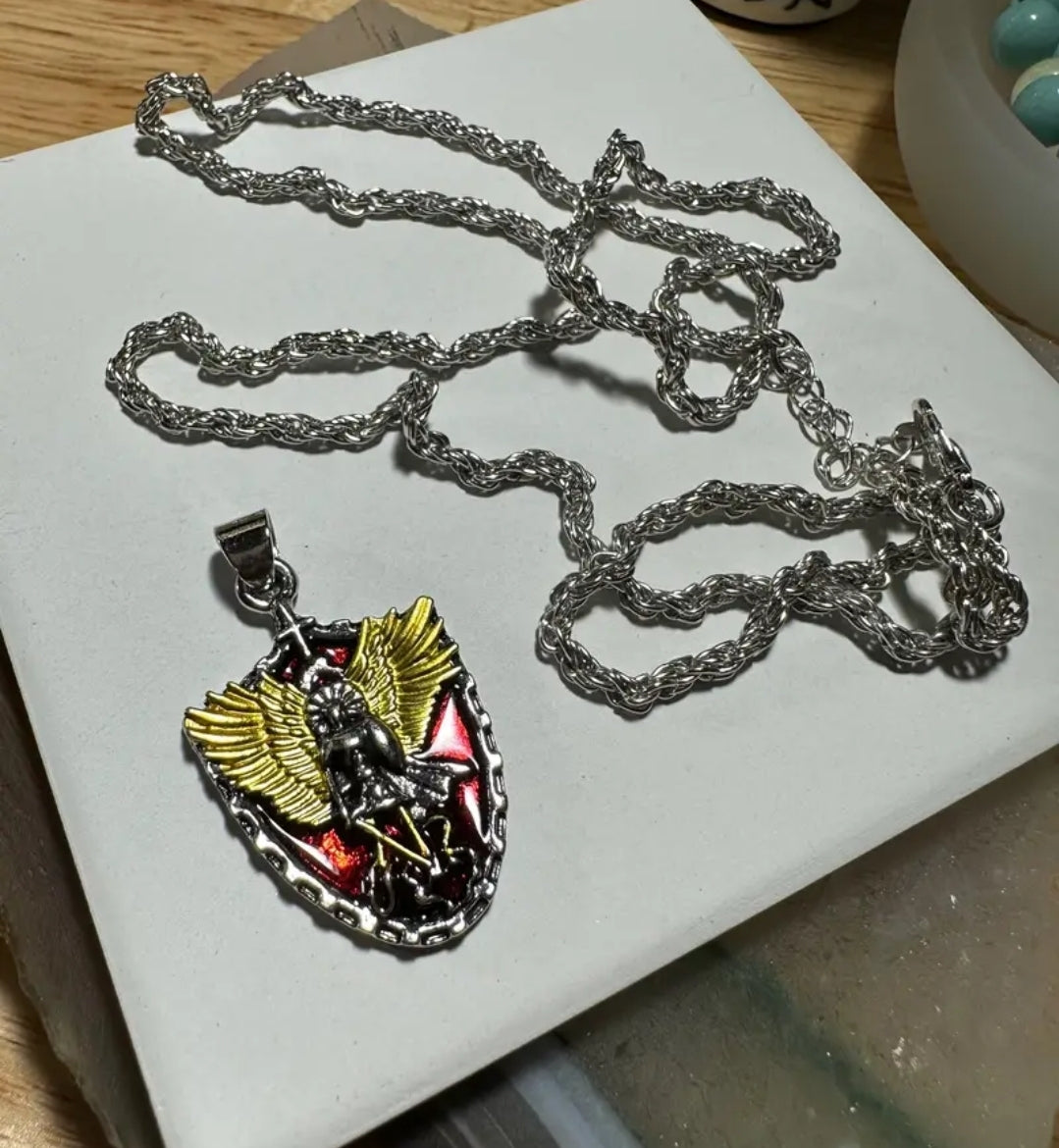 Archangel St. Michael Pendant and Necklace