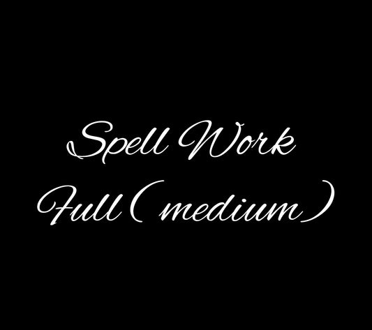 Spell work- medium sized