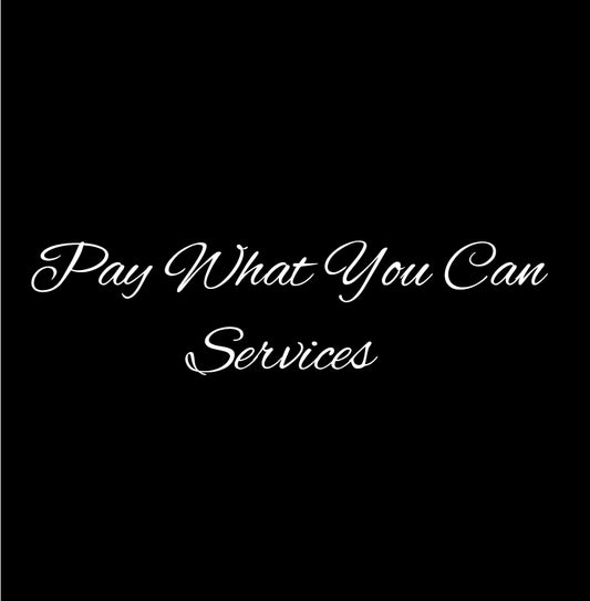 Pay What You Can Services