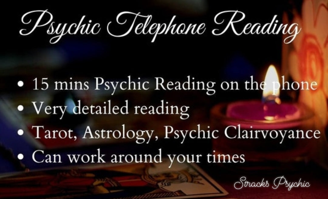 15 min PHONE psychic/tarot session