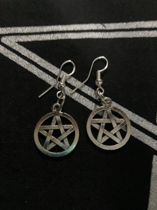 Witchy Earrings * Pentacle Earrings * Magick Earrings * Magickal Earrings