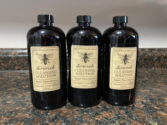 Cleansing Spray * Banish Those Demons * Protection Solution for Walls and Floors * 16 Ounces| HANDMADE