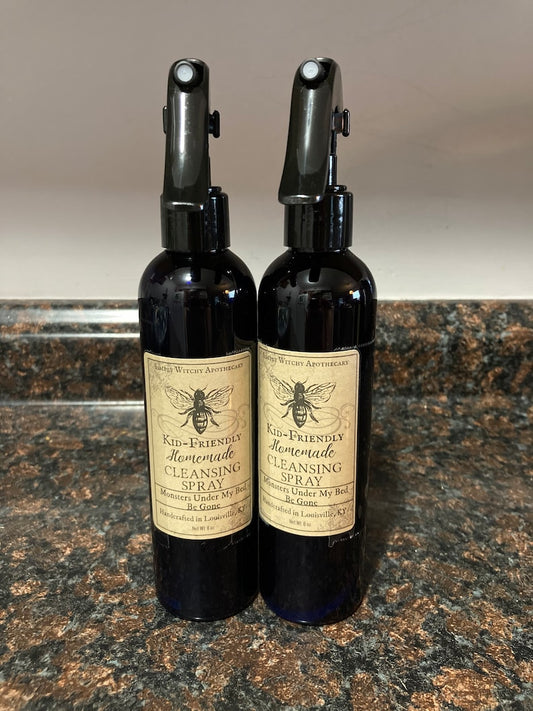 Kid Friendly * Cleansing Spray* Monsters Under My Bed Be Gone * Protection Spray * 8 Ounces| HANDMADE