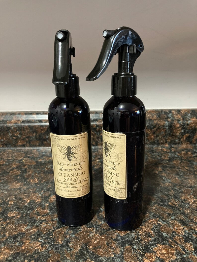 Kid Friendly * Cleansing Spray* Monsters Under My Bed Be Gone * Protection Spray * 8 Ounces| HANDMADE