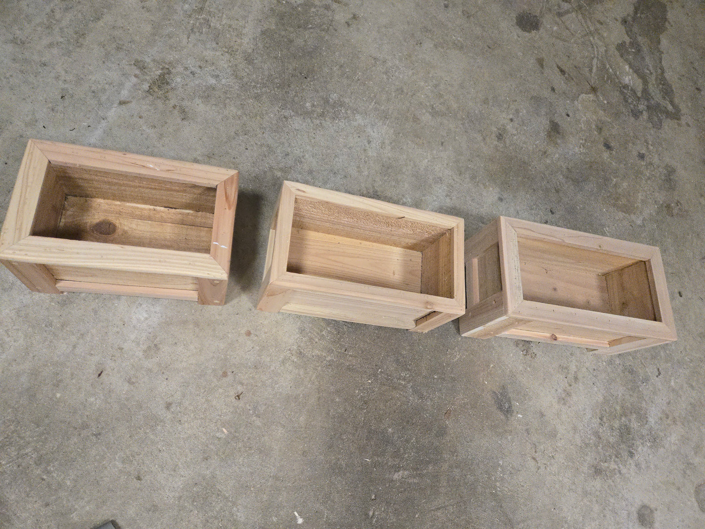Small cedar planter boxes | indoor| outdoor| plant box| centerpiece desk top