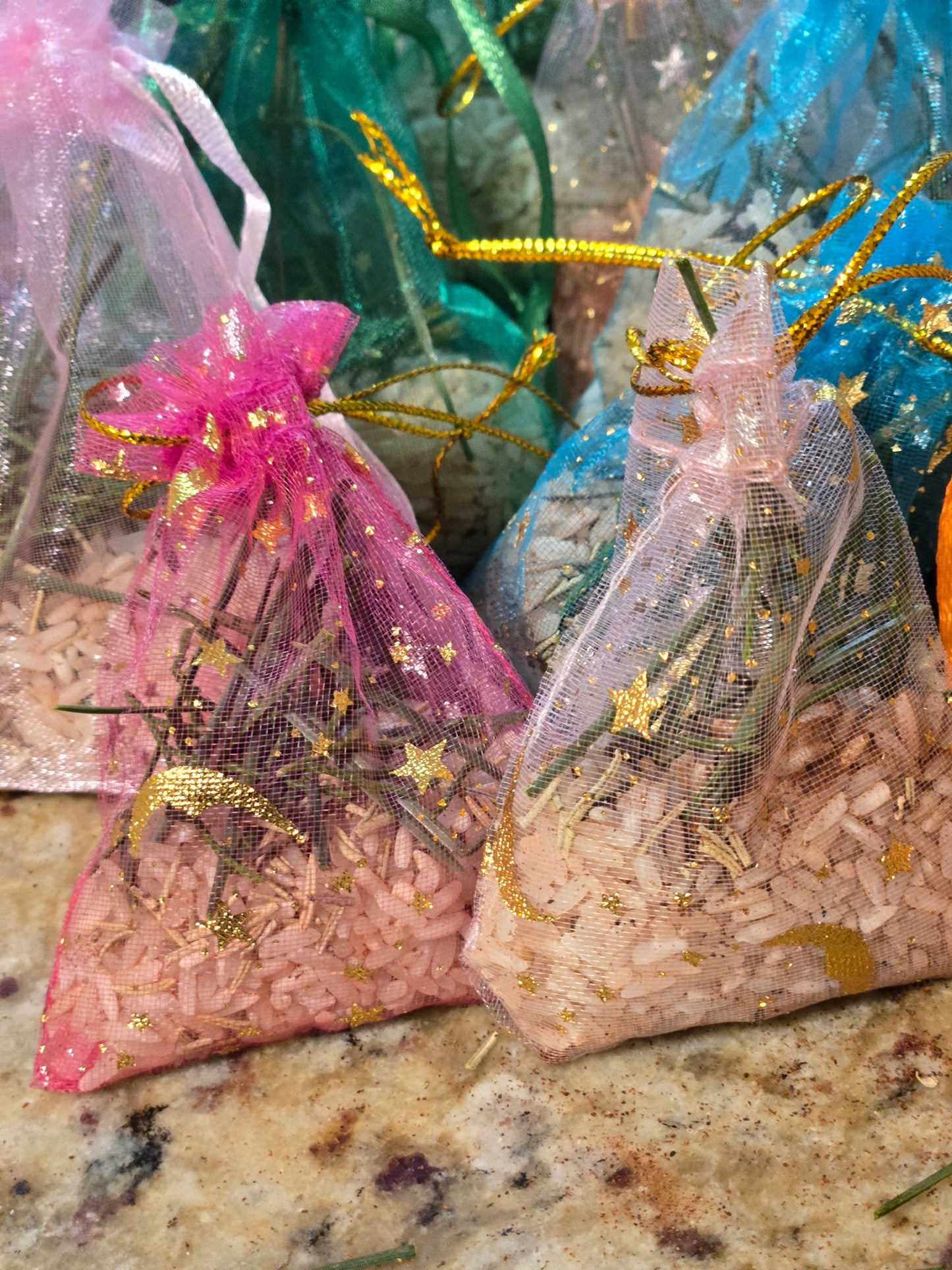 Blessed & Charged Home Protection & Mouse Deterrent Sachets Bundle – Herbs & Oils, Energy Cleansing & Spiritual Shield