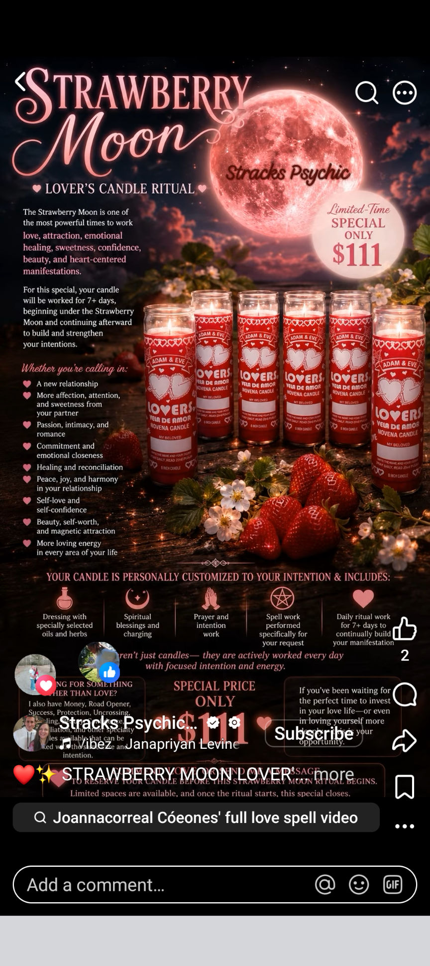 Strawberry full moon spell work and rituals