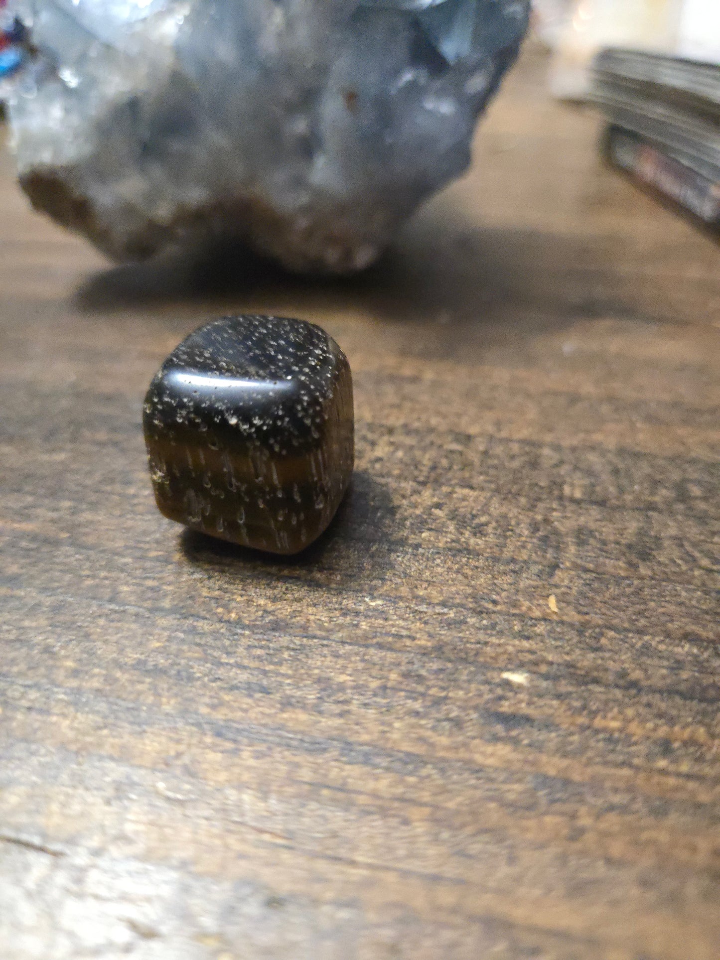 Tiger’s Eye Polished Cube – Confidence, Protection & Grounding
