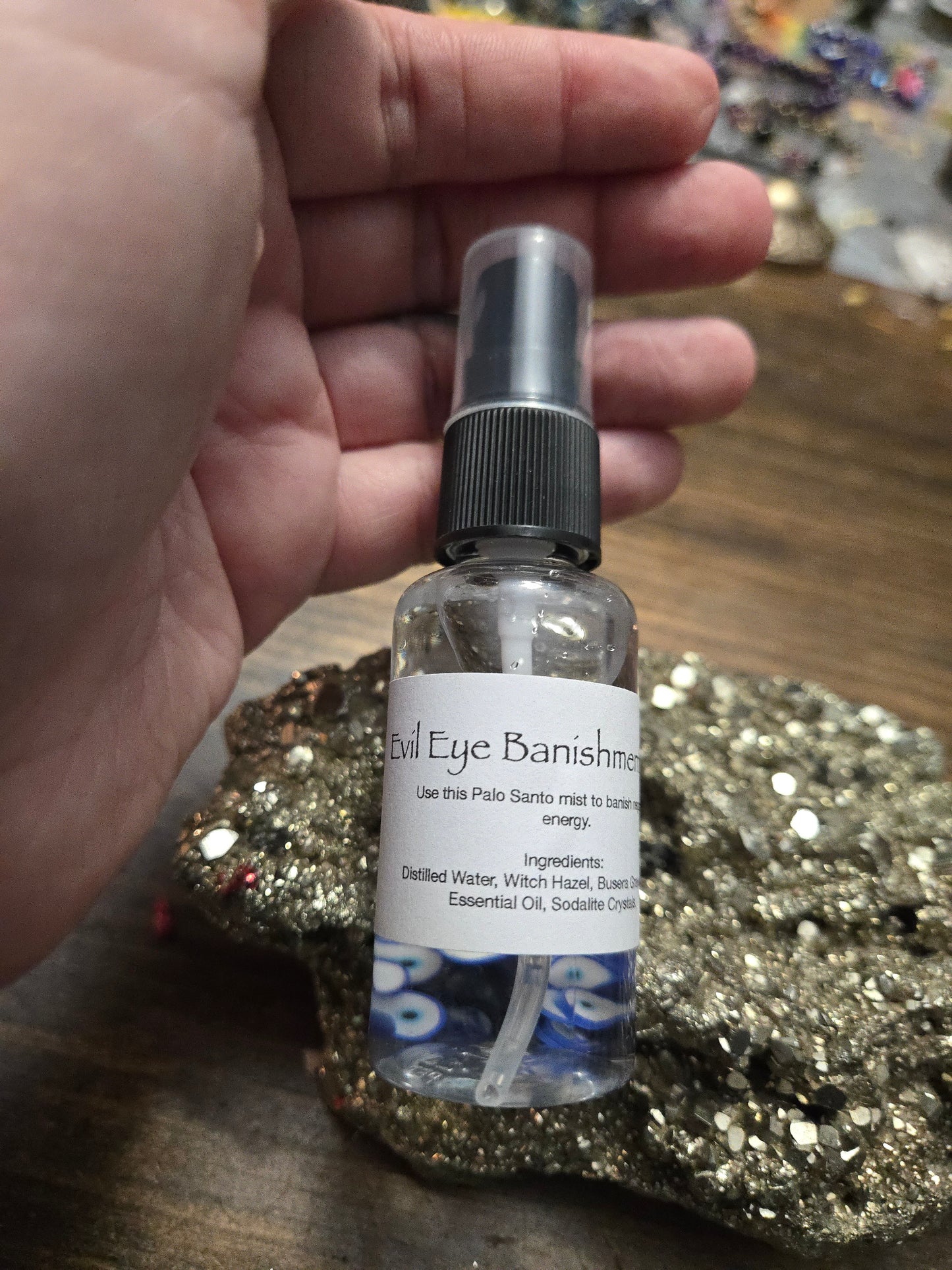 Evil eye protection and banishment mist