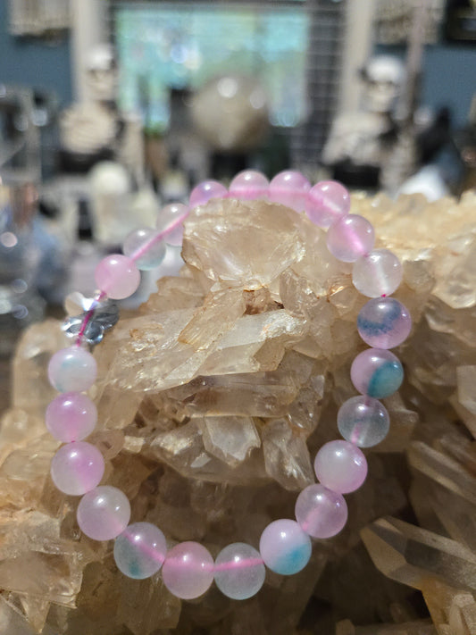 Morganite Butterfly Crystal Bracelet | Self love| New Beginnings| Gem