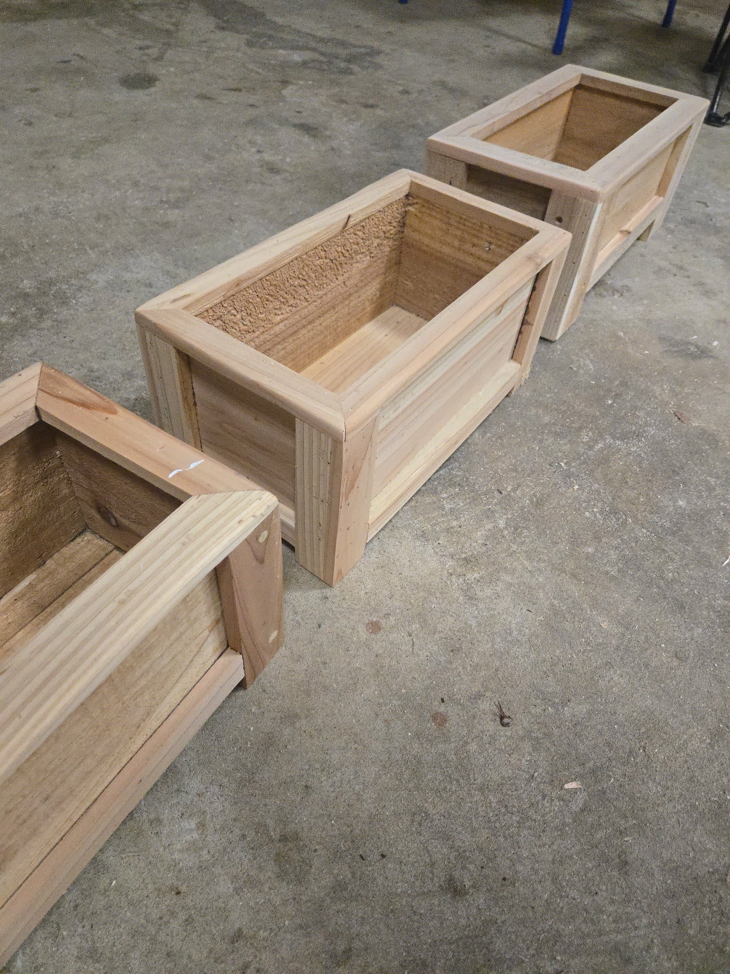 Small cedar planter boxes | indoor| outdoor| plant box| centerpiece desk top