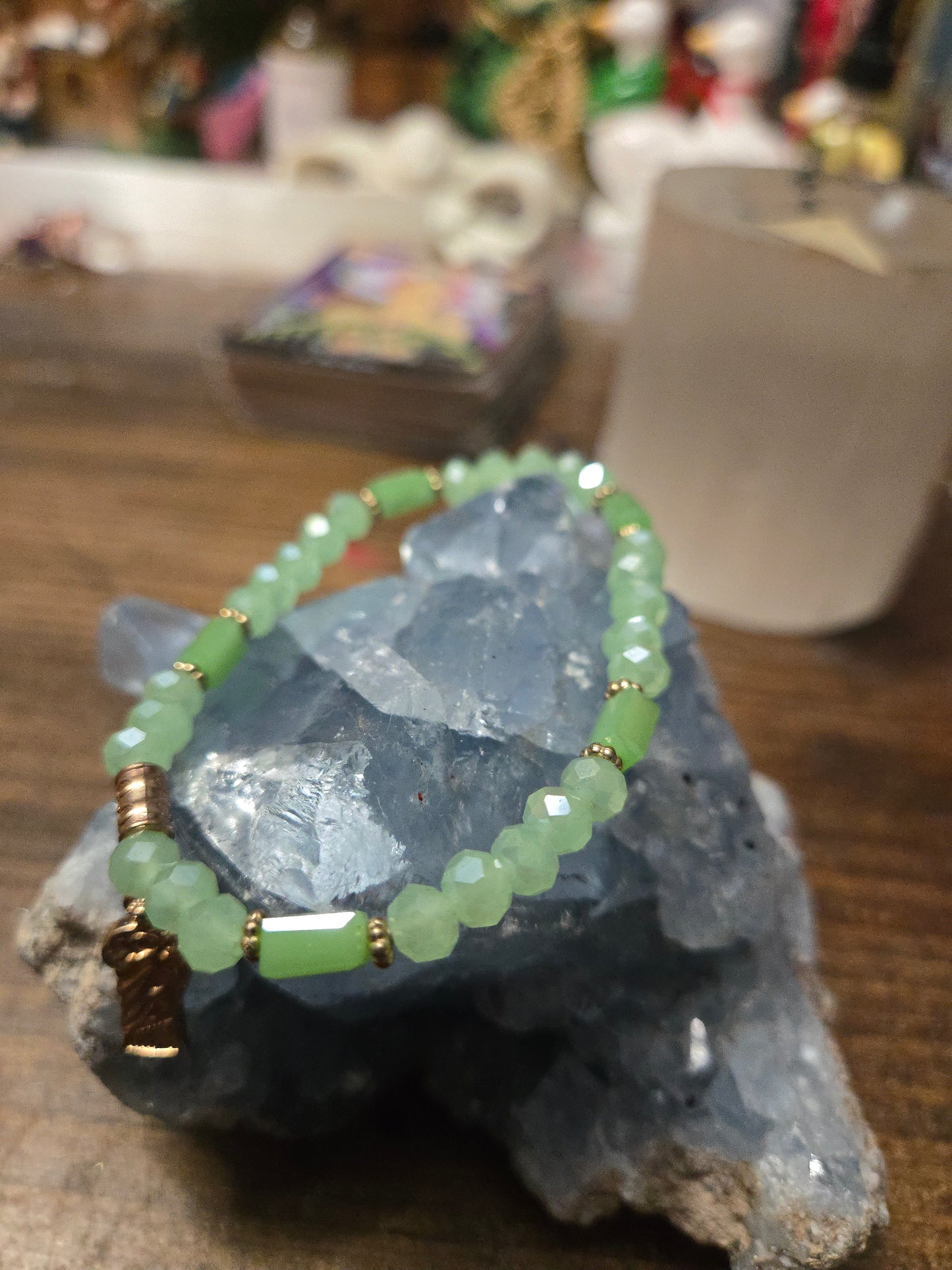 Light Green St. Jude| Judas Beaded Bracelet – Hope, Miracles & Protection
