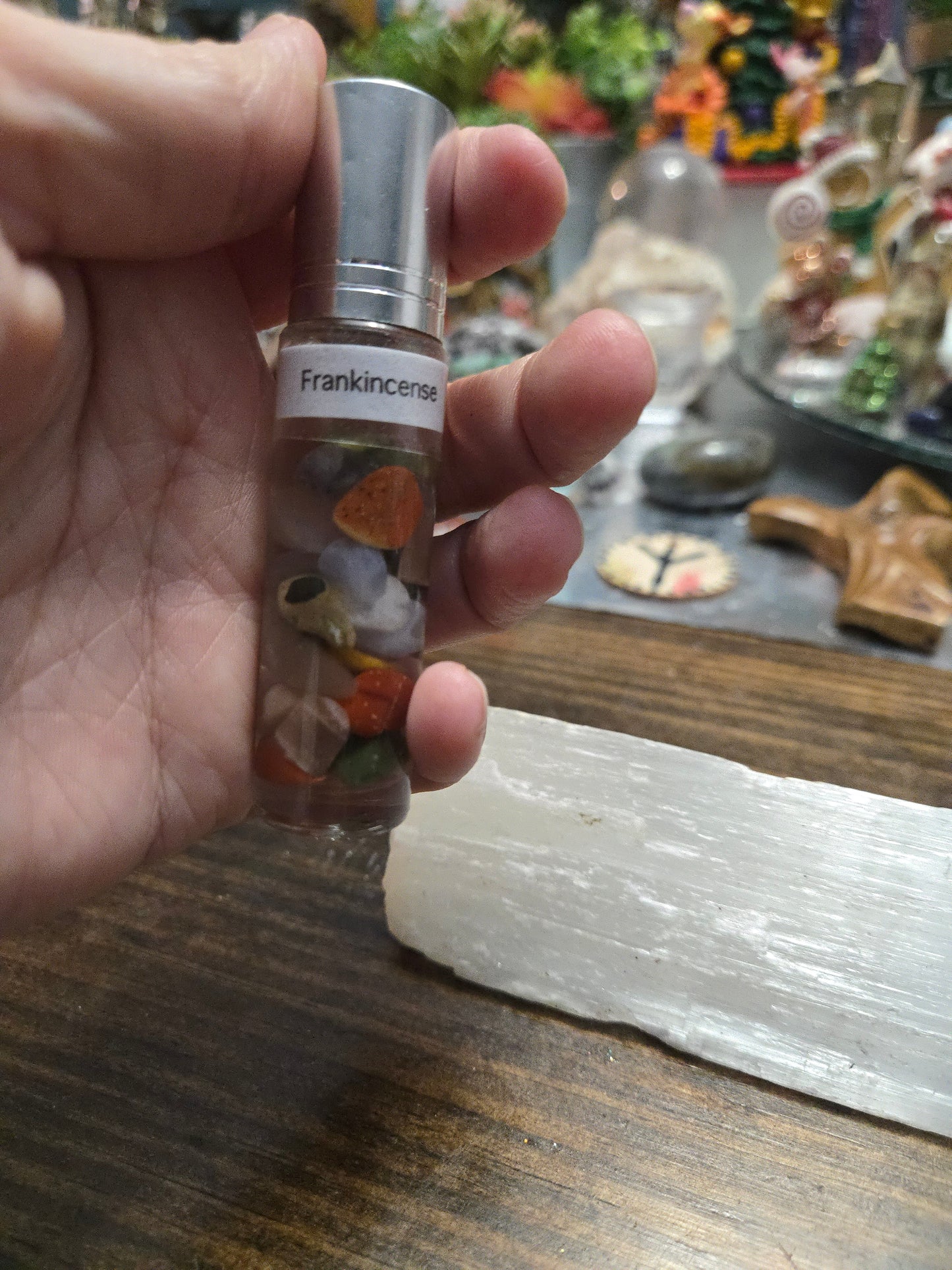 STRACKS Purify Space| Cleansing Negative Energy| Protection |Balance| Meditation | Ritual Use| Prayer| Connect With Divine| Frankincense Essential Oil and Crystal Roller