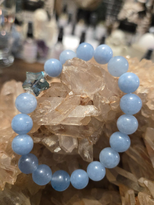 Calm| Clarity| Spiritual Connection Crystal Bracelet Star