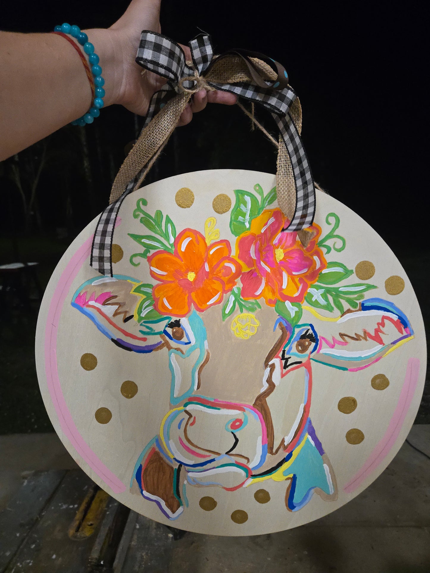Hand painted door hangers and custom art available of all kinds