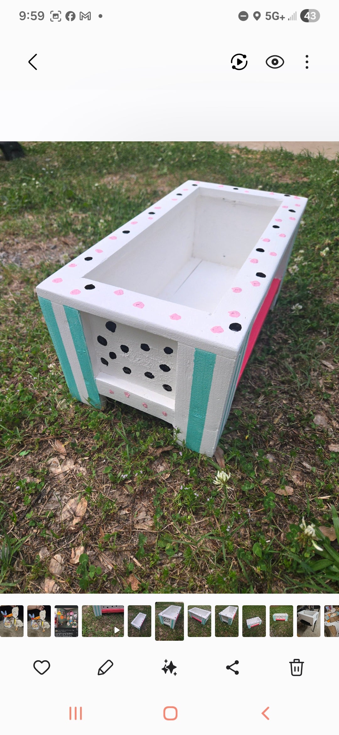 Whimsical planter box