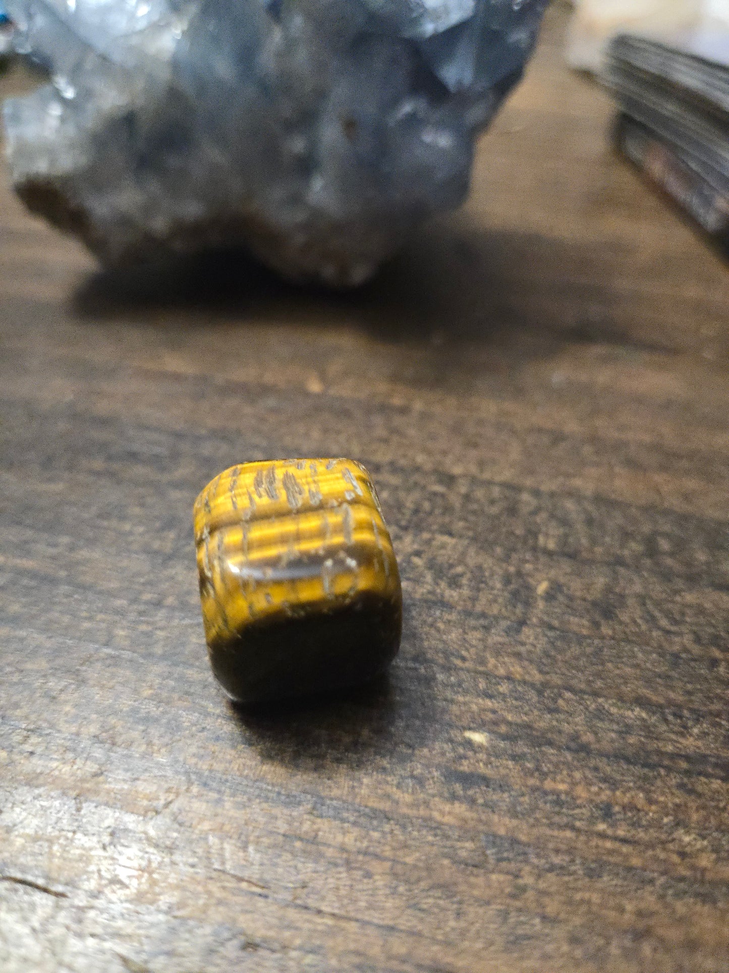 Tiger’s Eye Polished Cube – Confidence, Protection & Grounding