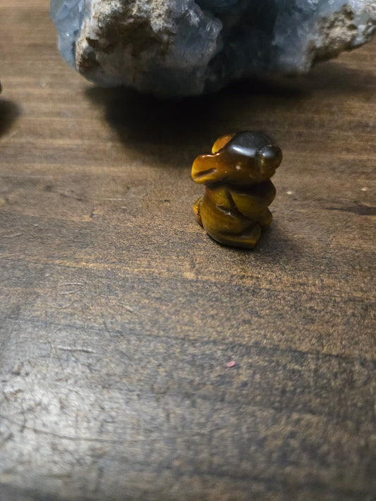 Mini Tiger’s Eye Bunny Crystal – Protection & Grounding