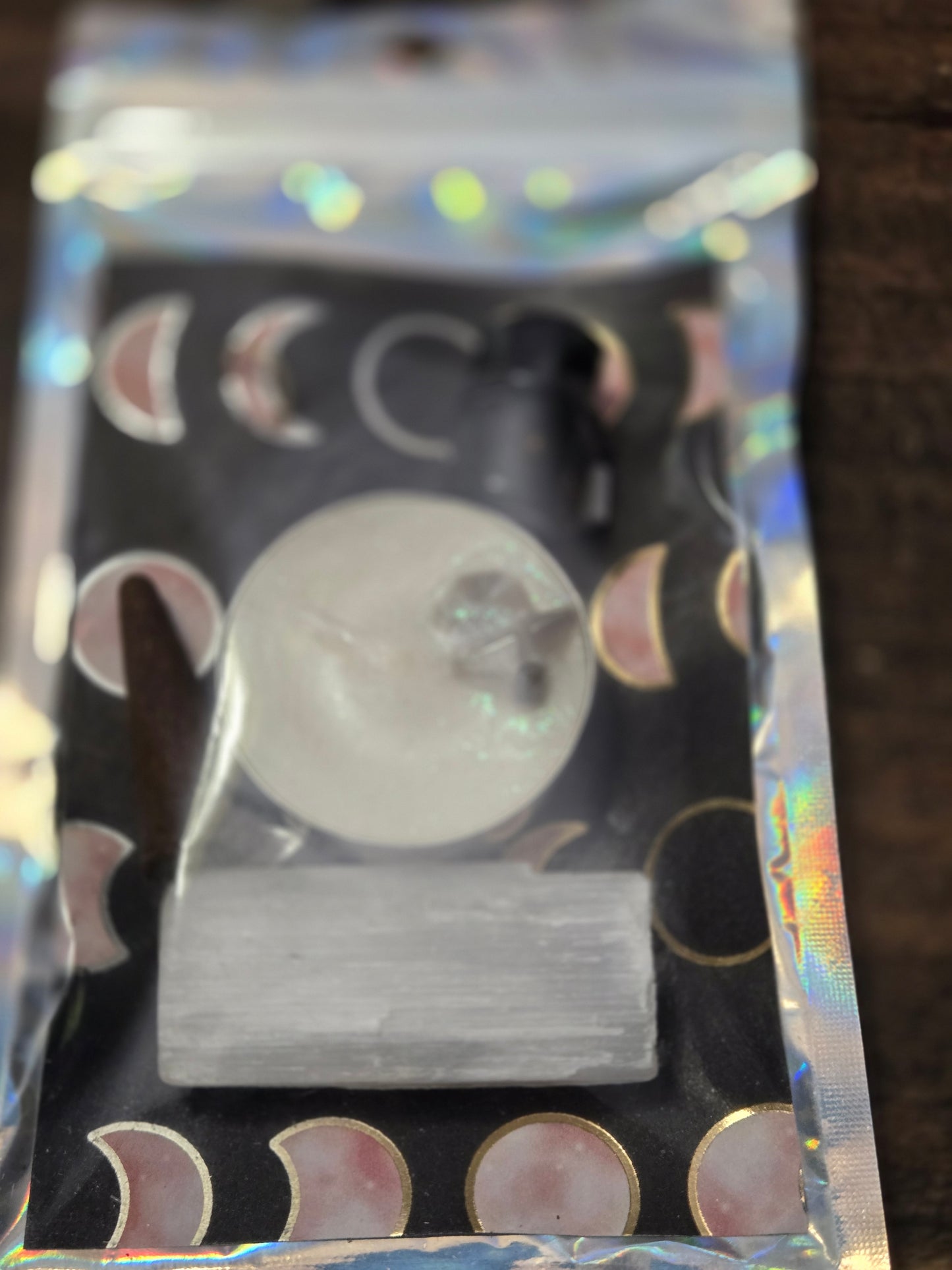 Crystal Purification Kit – Sage Incense • Palo Santo Oil • Selenite • Protection Intention Candle