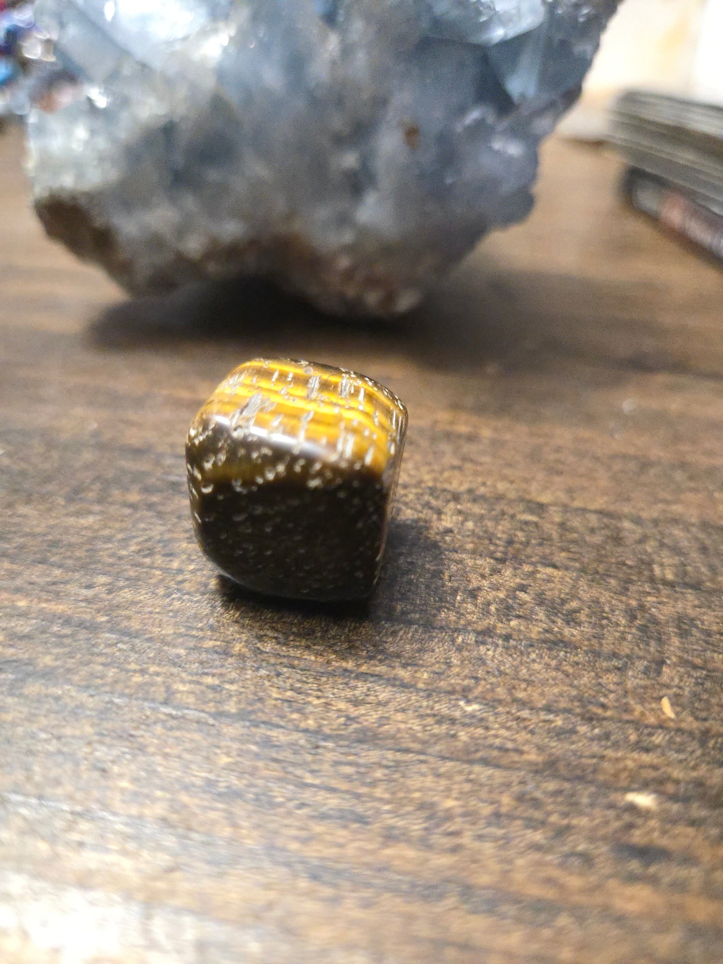 Tiger’s Eye Polished Cube – Confidence, Protection & Grounding